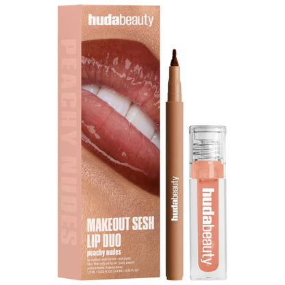 HUDA BEAUTY - Make Out Sesh Lip Stain and Lip Gloss Duos