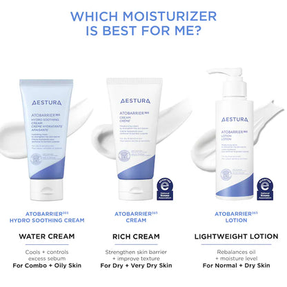 AESTURA - ATOBARRIER365 Cooling Hydro Soothing Water Cream Moisturizer with Ceramides & Hyaluronic Acid for Moisture Barrier Repair