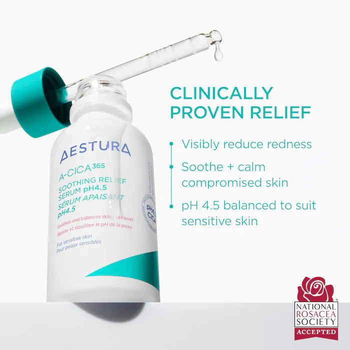 AESTURA - A-CICA365 Soothing Redness Relief Face Serum pH4.5 with Centella Asiatica + Hyaluronic