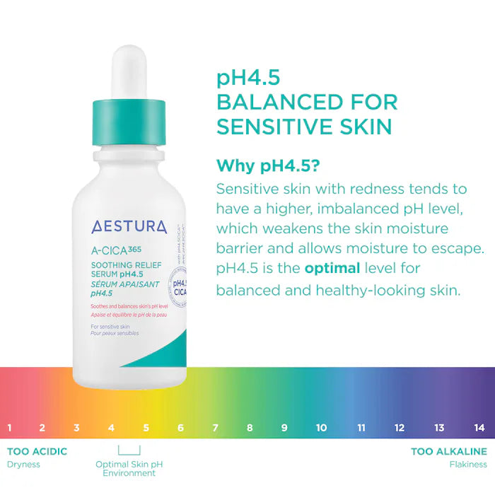 AESTURA - A-CICA365 Soothing Redness Relief Face Serum pH4.5 with Centella Asiatica + Hyaluronic