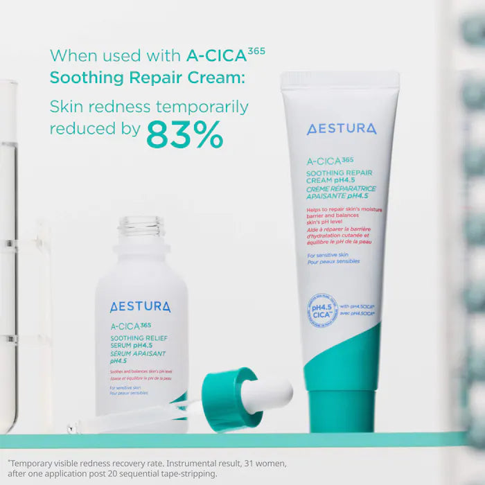 AESTURA - A-CICA365 Soothing Redness Relief Face Serum pH4.5 with Centella Asiatica + Hyaluronic
