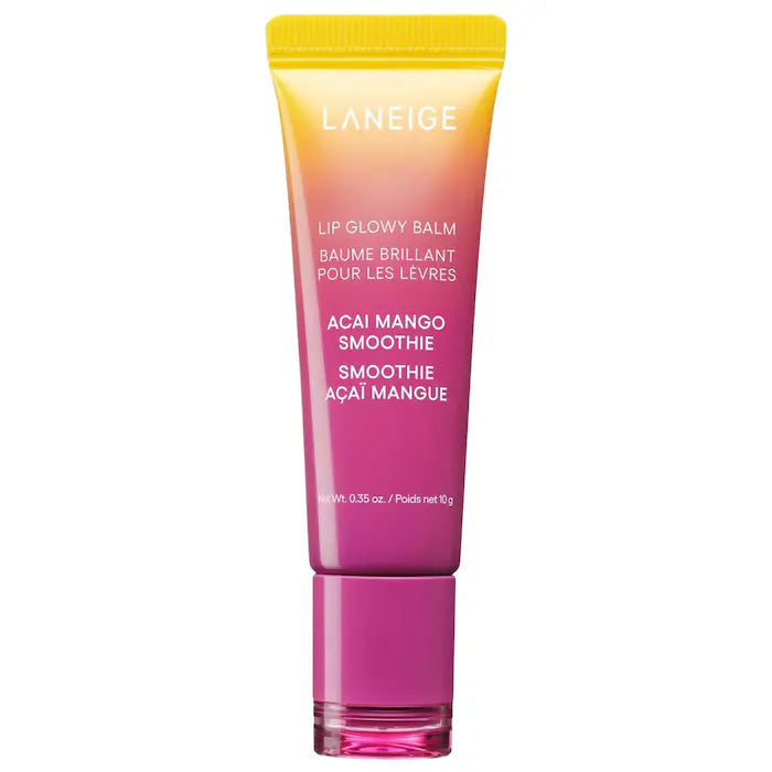 LANEIGE - Lip Glowy Balm – Lightweight Hydration Lip Treatment with Shea Butter - Acai Mango Smoothie