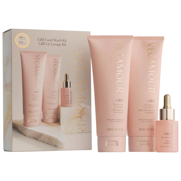 Vegamour GRO and Wash Hair Value Set