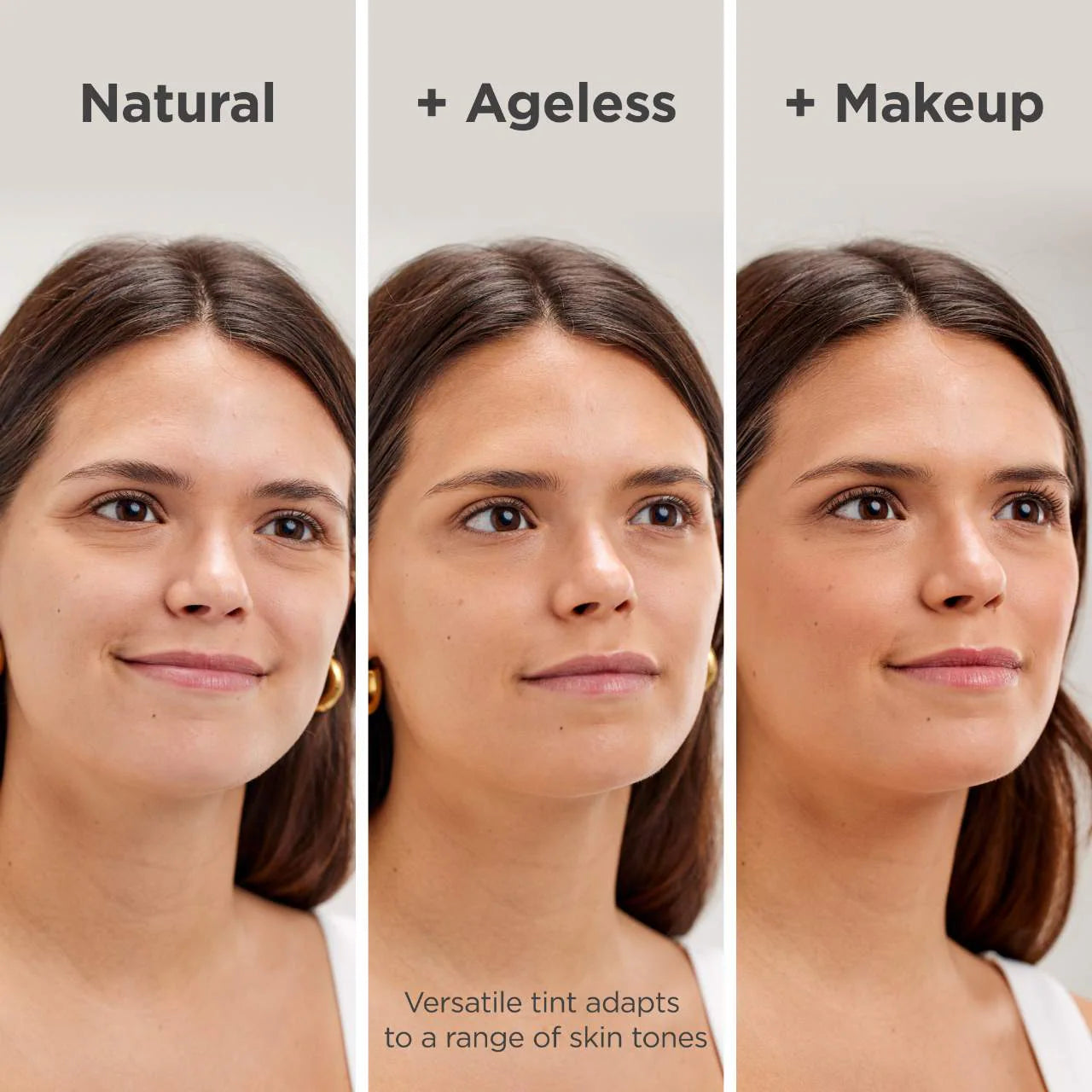 ISDIN - Eryfotona Ageless Ultralight Tinted Mineral Sunscreen SPF 50 to even tone and fight photoaging with Peptides and Vitamin E 50
