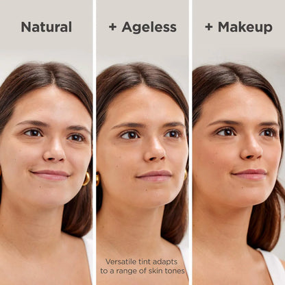ISDIN - Eryfotona Ageless Ultralight Tinted Mineral Sunscreen SPF 50 to even tone and fight photoaging with Peptides and Vitamin E 50