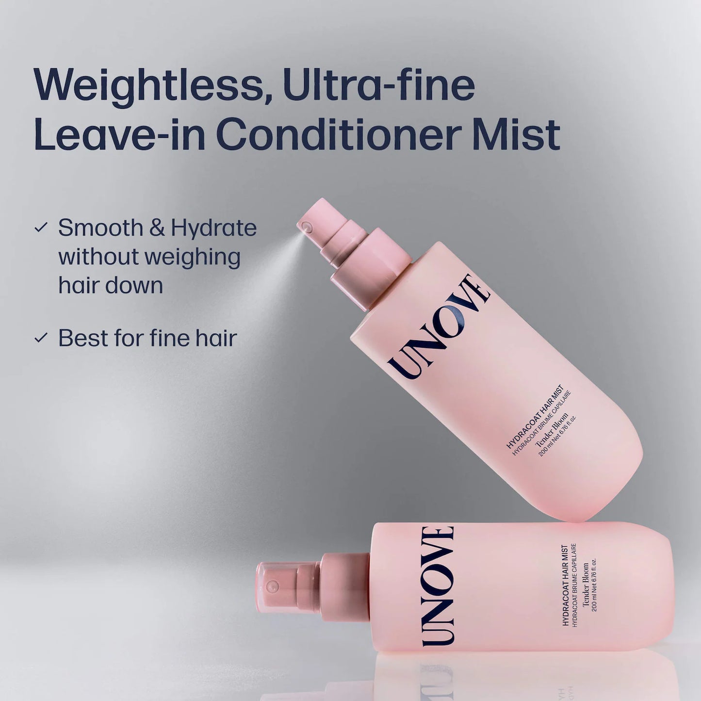 UNOVE - HydraCoat Leave in Conditioner Mist for Fine Hair