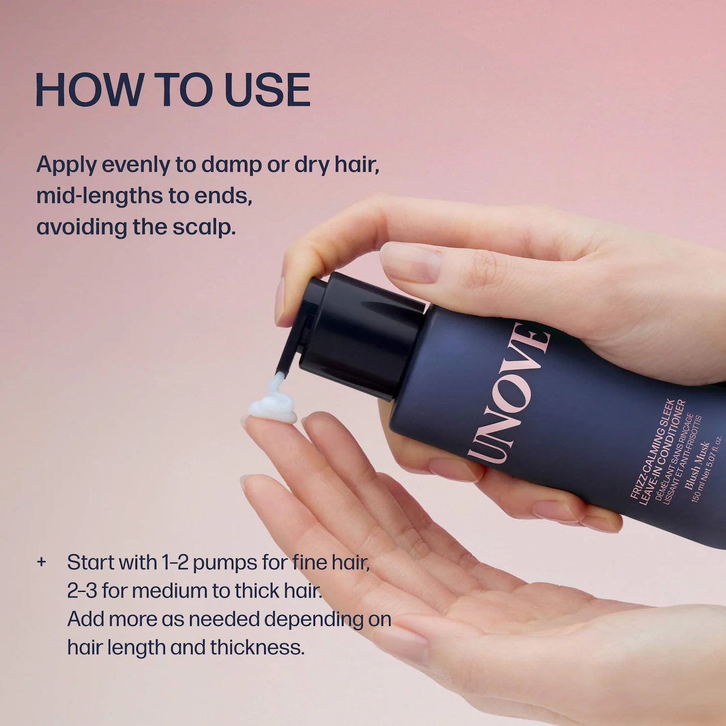 UNOVE - Frizz-Calming Leave in Conditioner with Heat Protectant