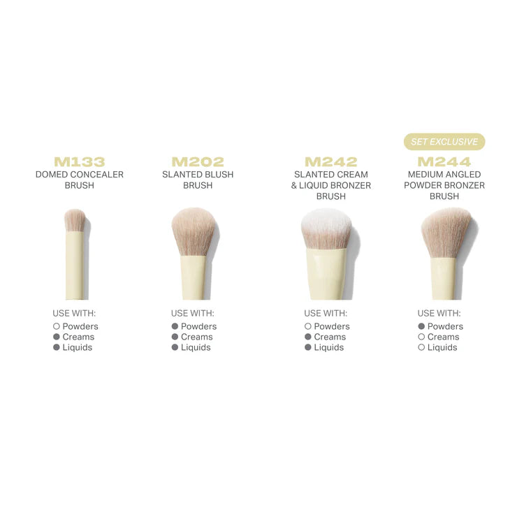MORPHE - BUTTERY BLENDS 4-PIECE FACE BRUSH SET