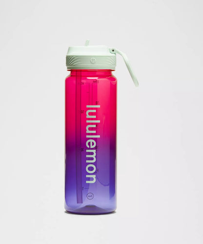 lululemon - “Geranium Pink” Clear Bottle 24oz