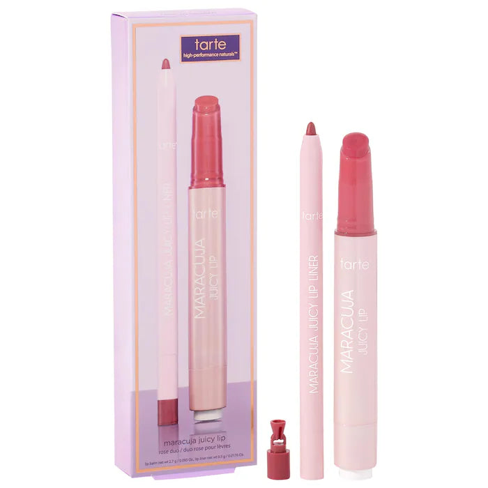 maracuja juicy lip balm rose duo