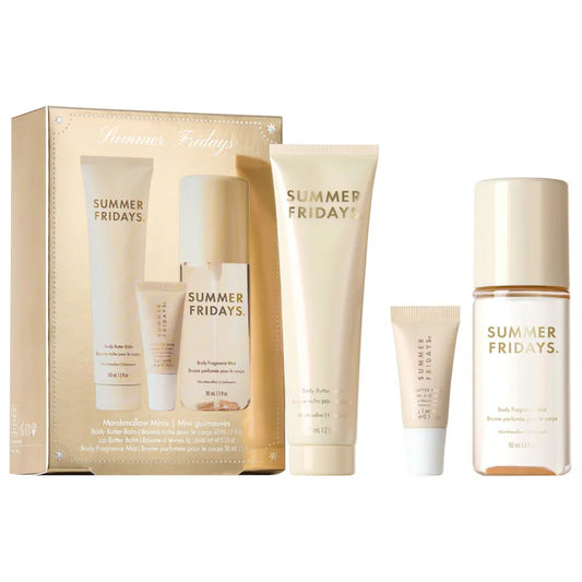 Summer Fridays - Marshmallow Minis - Body and Lip Set - edición limitada