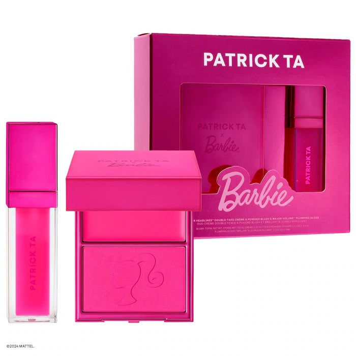 Patrick Ta x Barbie™ Blush Duo and Lip Plumper Set