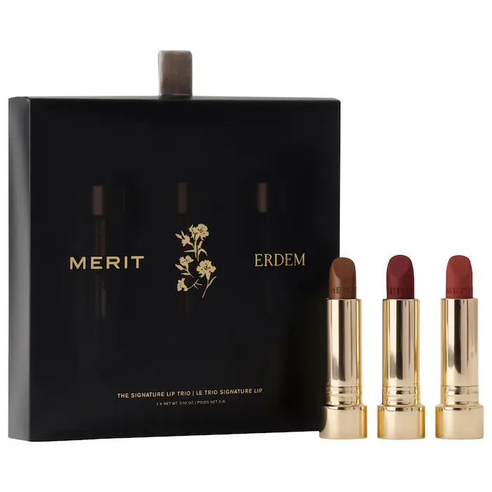 MERIT - MERIT x Erdem Signature Lip Gift Set - edición limitada