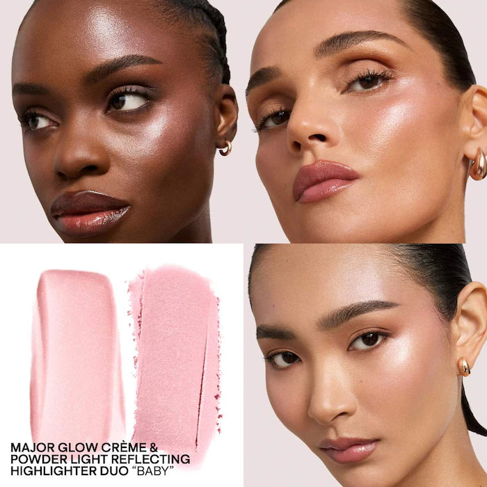 Major Glow Crème & Powder Light Reflecting Translucent Highlighter Duo