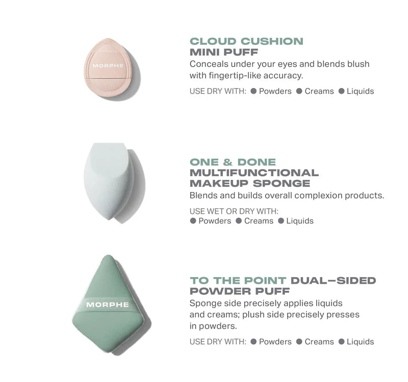 MORPHE - All Bases Covered 3-Piece Tool Set