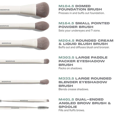 MORPHE - Along for the Glide 6-Piece Travel Brush Set