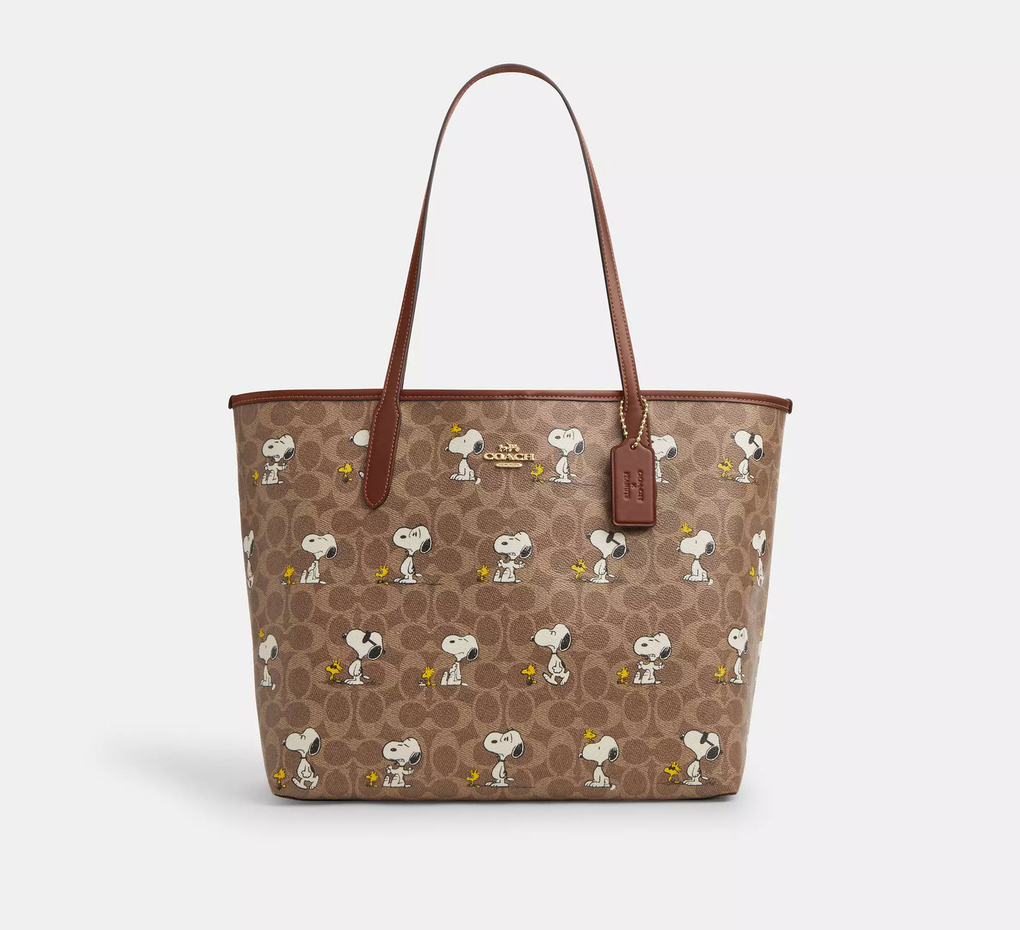 Coach X Peanuts - City Tote Bag Snoopy Print