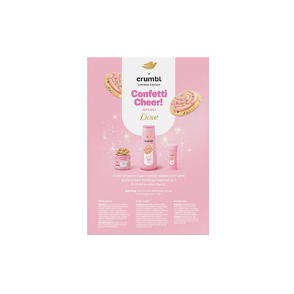Dove Crumbl - Confetti Cheer! - Limited Edition Set Confetti Crumb Cake - 3 piezas