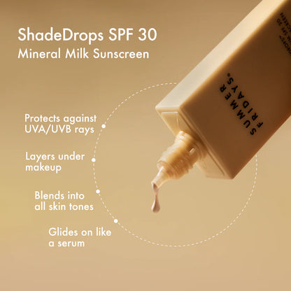 Summer Fridays - ShadeDrops Mineral Milk Sunscreen SPF 30