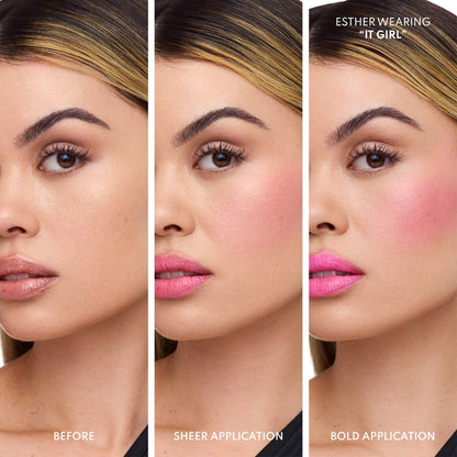 Danessa Myricks Beauty - Yummy Skin Blurring Balm Powder Flushed - Matte Color for Cheek & Lip