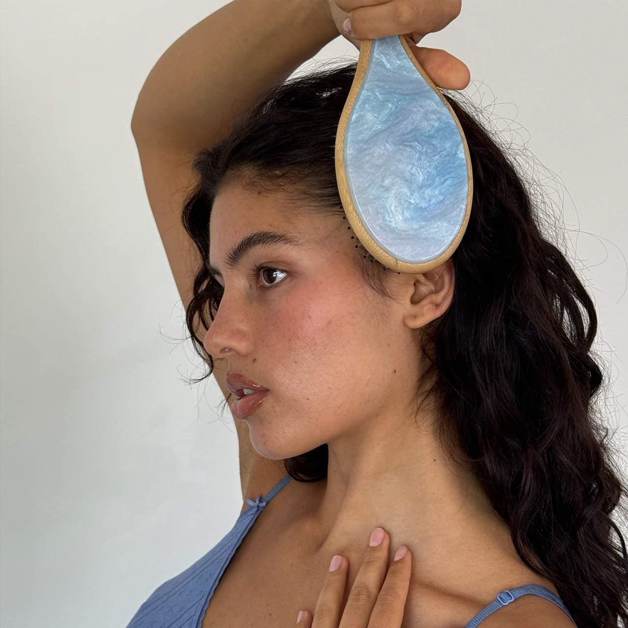 Emi Jay - Flat Hair Brush in Blue Sugar