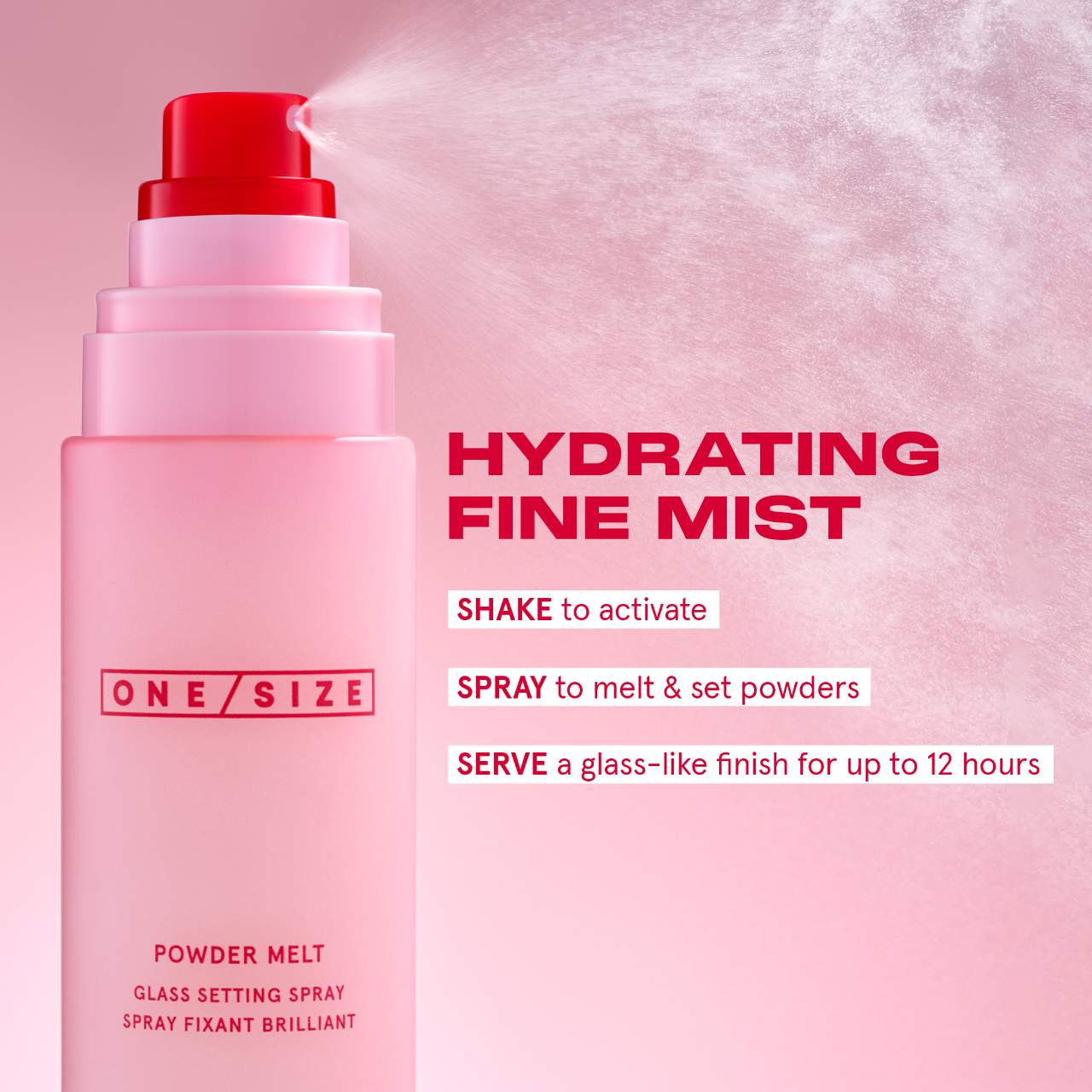 ONE/SIZE - Powder Melt Glass Setting Spray