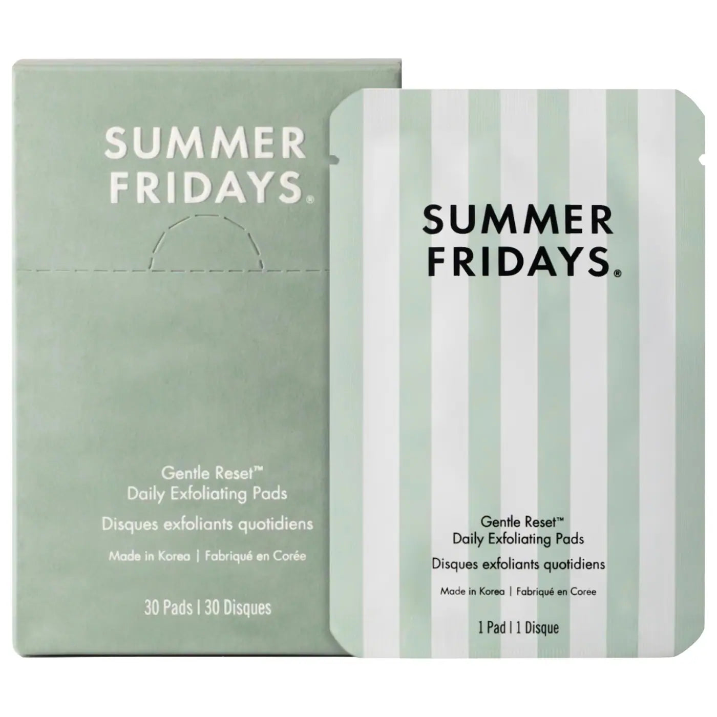 Summer Fridays - Gentle Reset Daily Exfoliating Pads to Smooth + Minimize Pores with AHAs