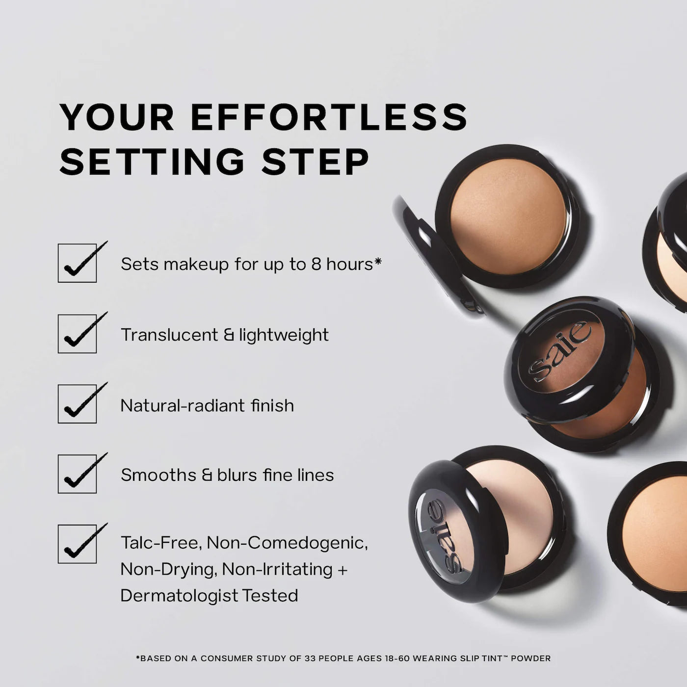 Saie - Slip Tint™ Undetectable Baked Setting Powder