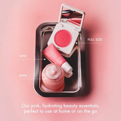 Summer Fridays - The Dewy Pink Set with mini Lip Butter Balm in Pink Sugar