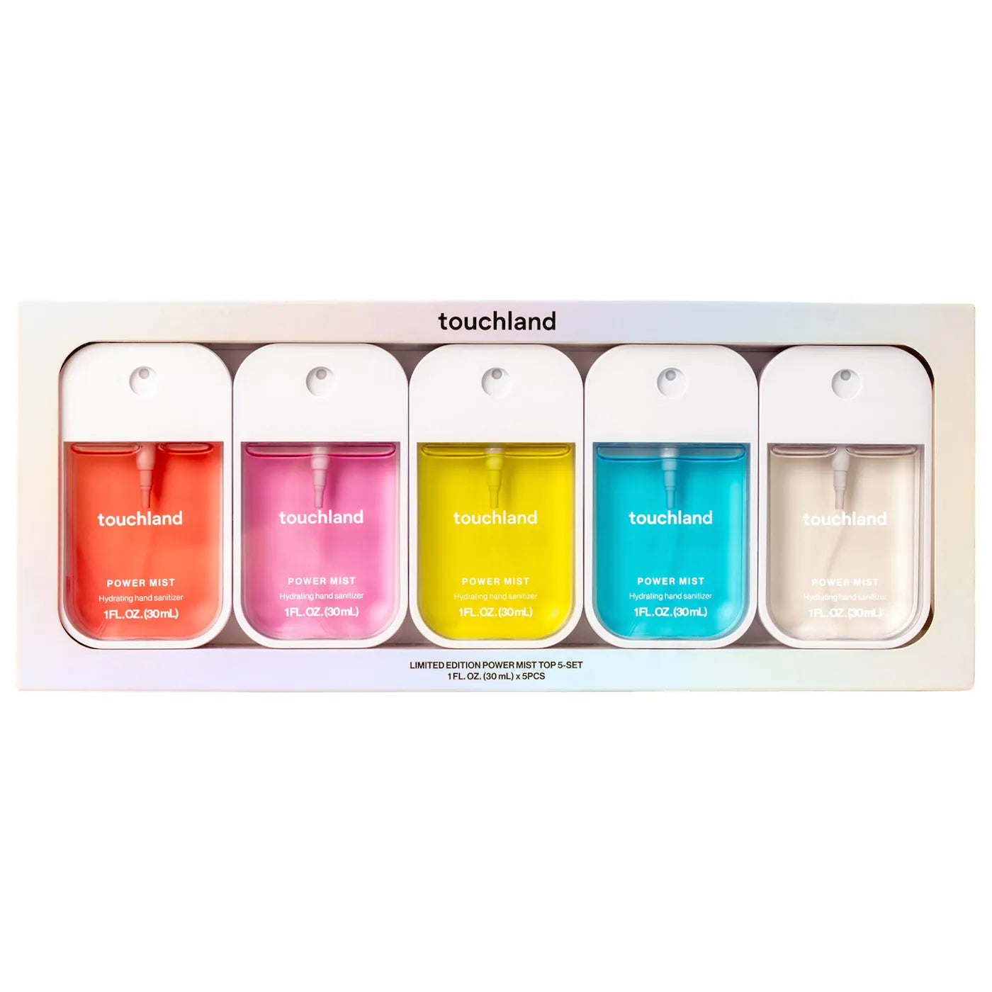 Touchland - Limited Edition Power Mist Hydrating Hand Sanitizer Top 5-Set