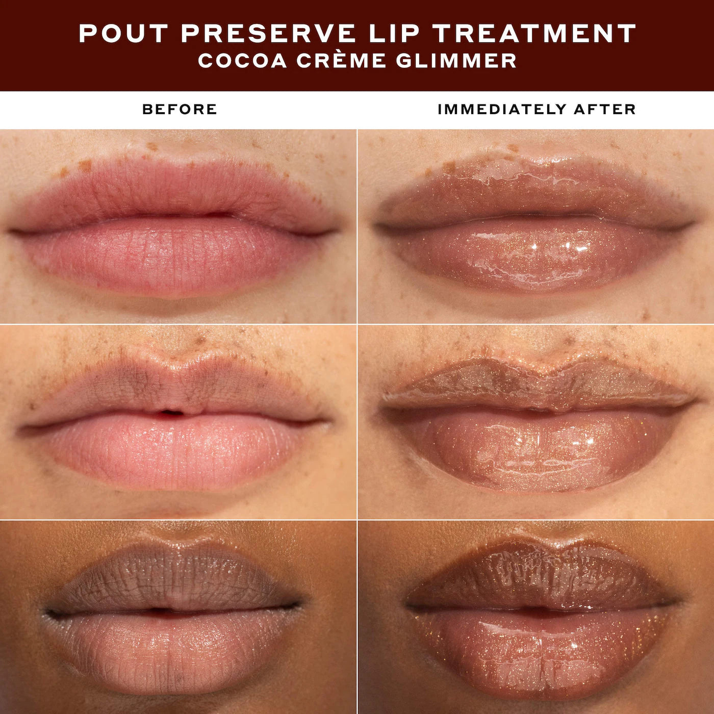 OLEHENRIKSEN - Cocoa Creme Glimmer Pout Preserve Lip Treatment *Edición Limitada*