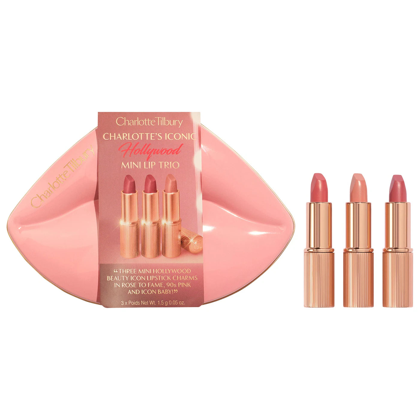 Charlotte Tilbury - Mini Iconic Hollywood Lipstick Trio Gift Set