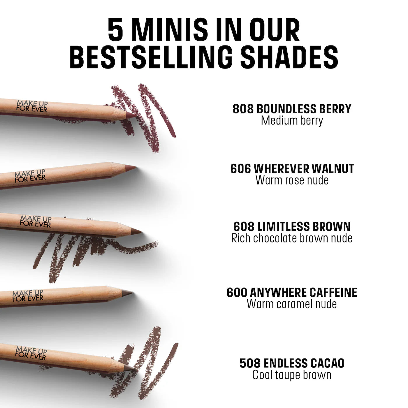 MAKE UP FOR EVER - Mini Artist Color Lip Pencils Set