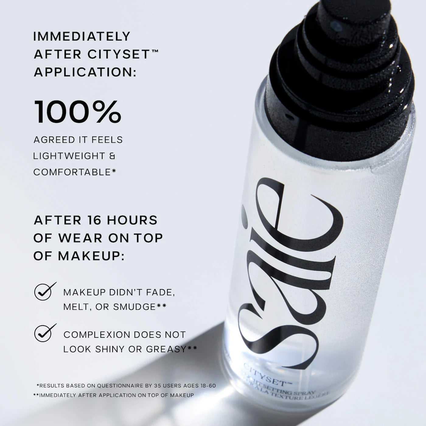 Saie - CitySet™ Ultra-Fine Mist Setting Spray with 16 Hour Wear
